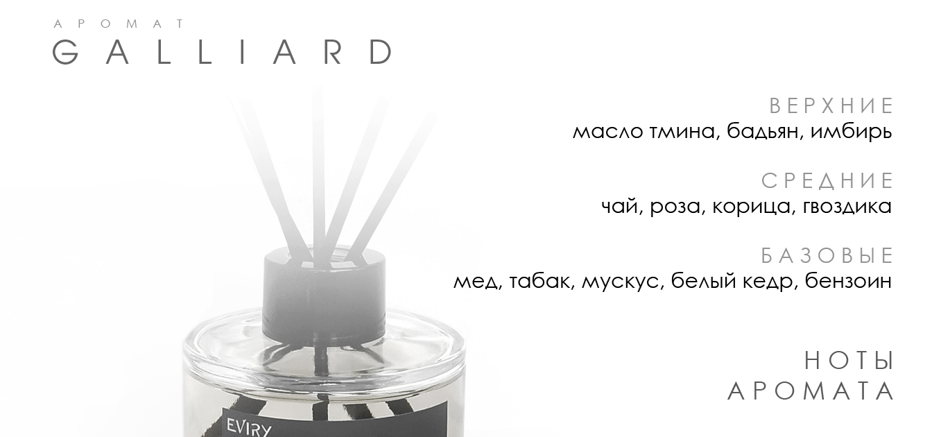 Аромат GALLIARD от EVIRY. Ароматы