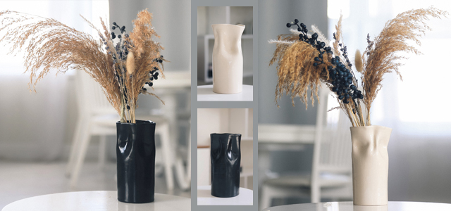 Вазы для цветов. Керамические вазы EVIRY ручной работы. Дизайнерские вазы из керамики